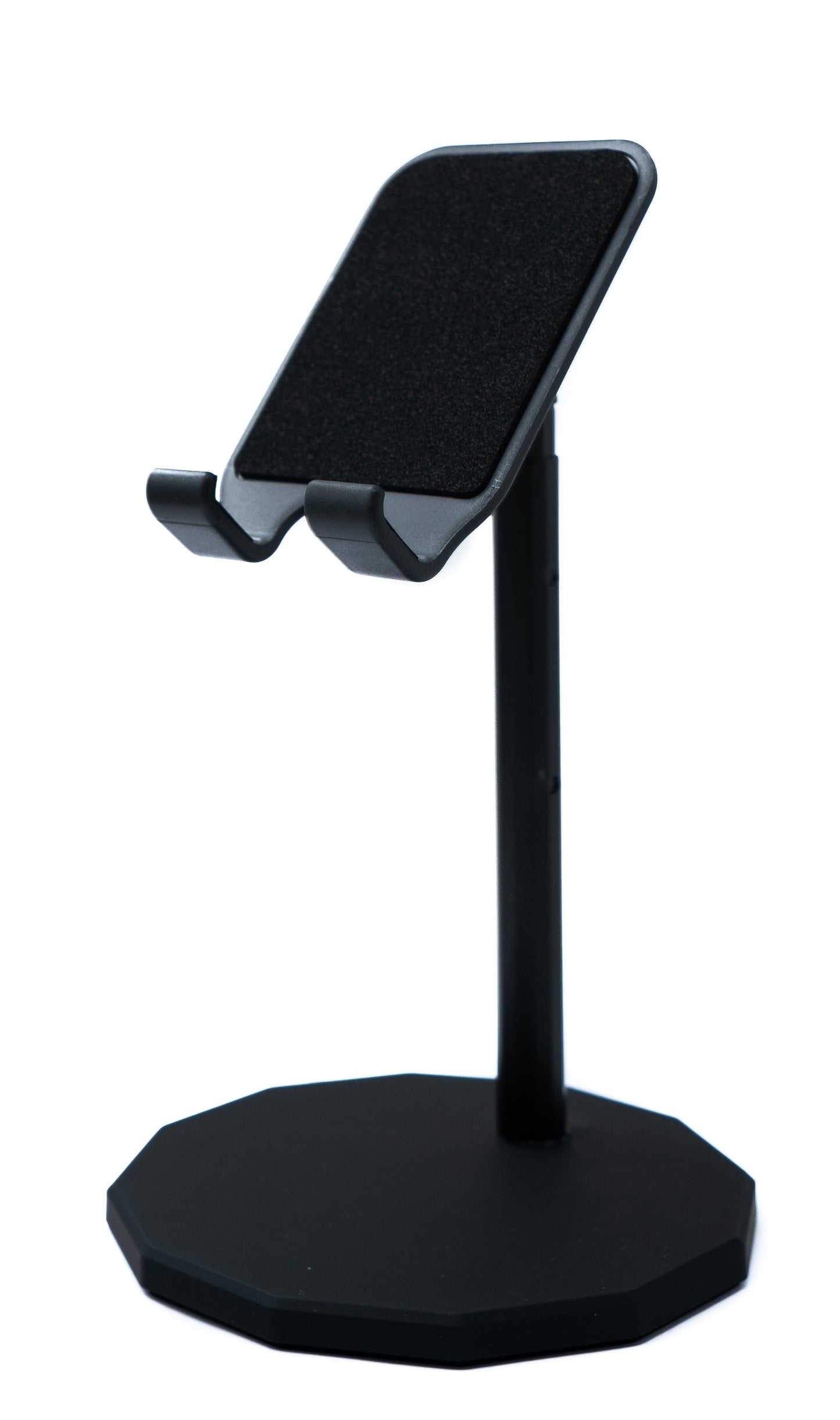 SYSTEM-S table mount adjustable non-slip stand for tablet smartphone in black