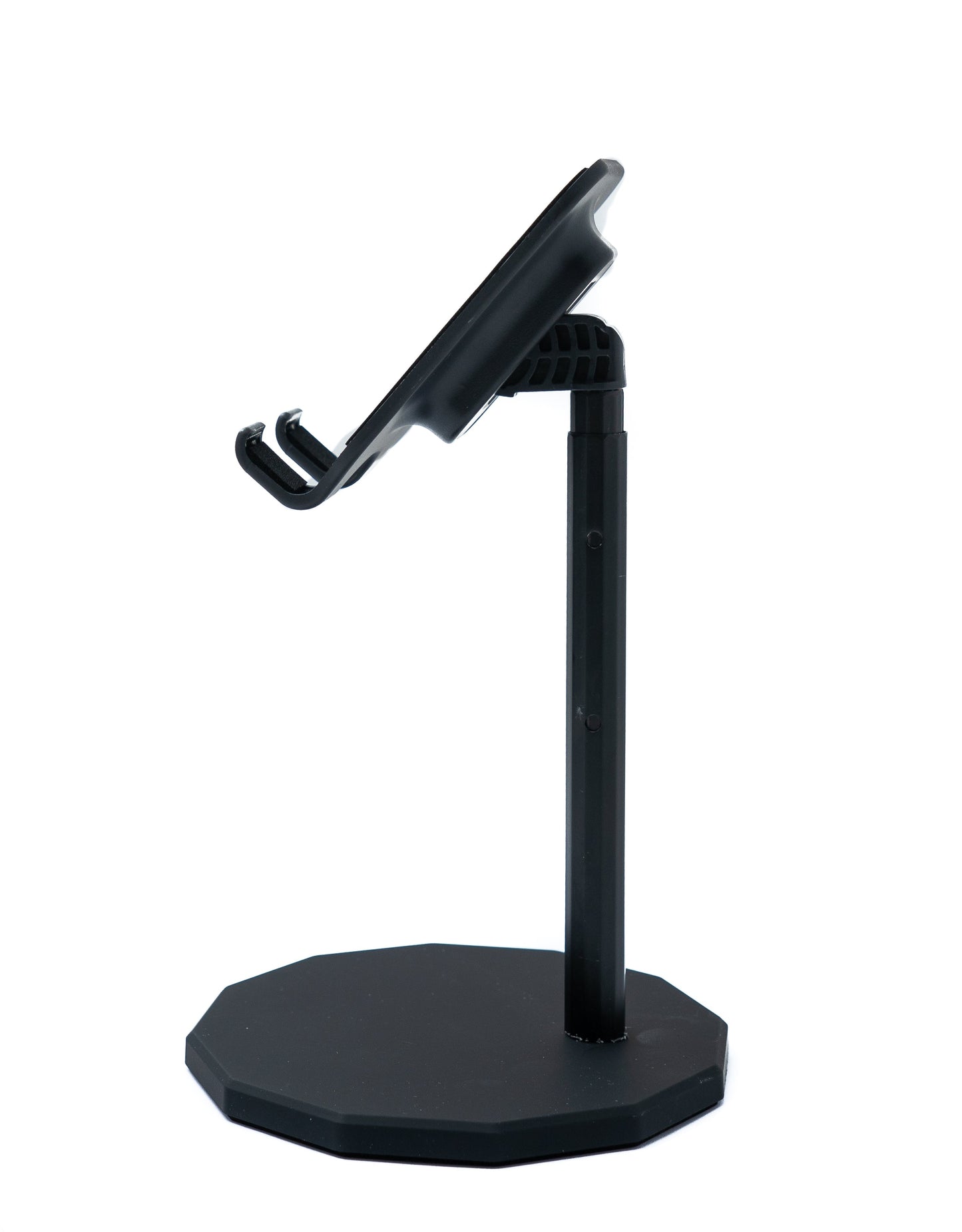 SYSTEM-S table mount adjustable non-slip stand for tablet smartphone in black