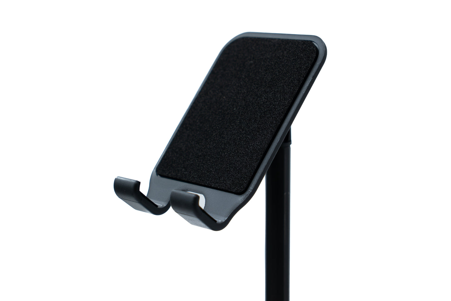 SYSTEM-S table mount adjustable non-slip stand for tablet smartphone in black