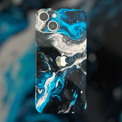 iPhone 13 Mini Skin Blue Silver