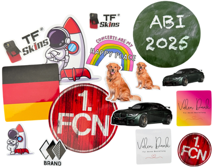 Custom Sticker drucken lassen – Individuelle Aufkleber nach Wunschform