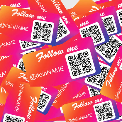 Instagram Aufkleber 4St 10x15cm mit QR Code