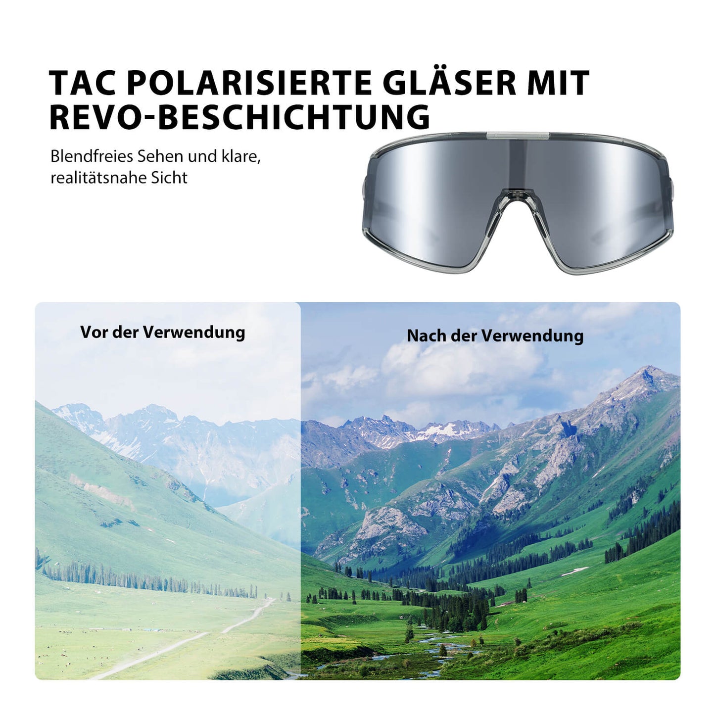 Polarisierte Ultraleichte Fahrradbrille in 4 Farben