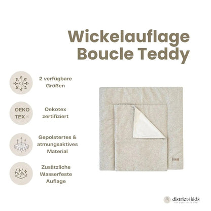 Wickelauflage Bouclé – mit Unterlage, kuschelig