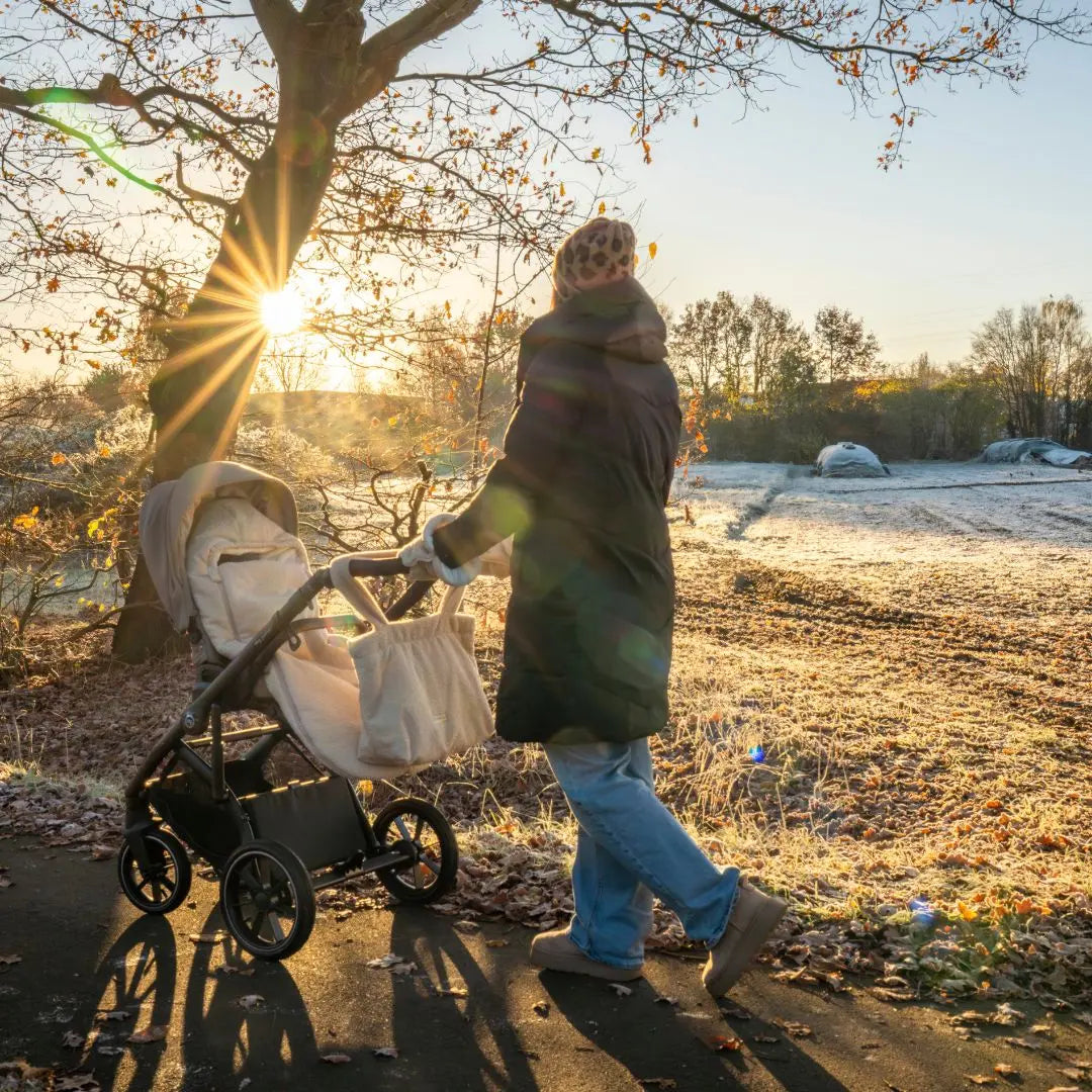 Winterfußsack Bouclé – kuschelig warm