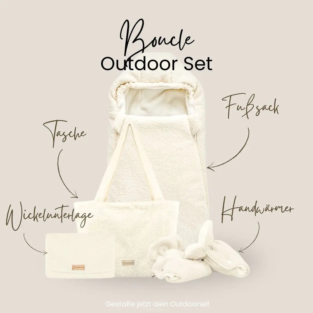 Kinderwagen-Handschuhe Bouclé – warm & kuschelig