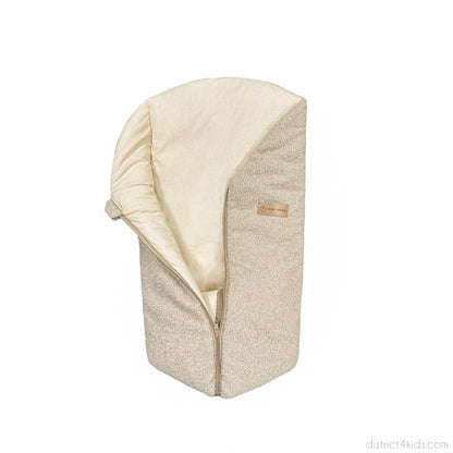 Pucksack Teddystoff Boucle mitwachsend - Nachhaltiger Babyschlafsack