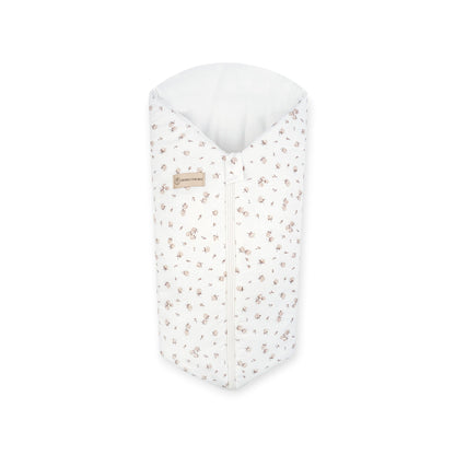 Pucksack Baumwolle Rosen mitwachsend – Ganzjahres Babyschlafsack & Einschlafhilfe