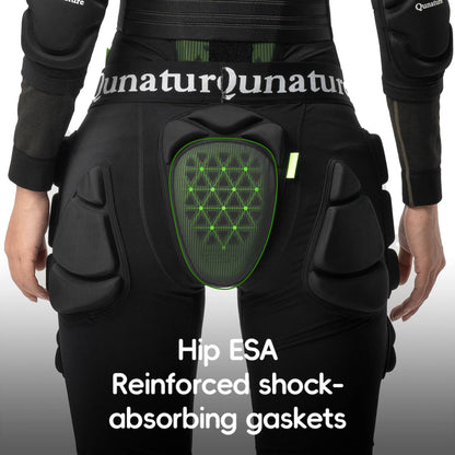 Qunature 3D Hüftpolster Protektorenhose mit EVA Crash Pad