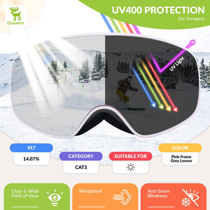 Qunature OTG Anti-Fog Skibrille Unisex