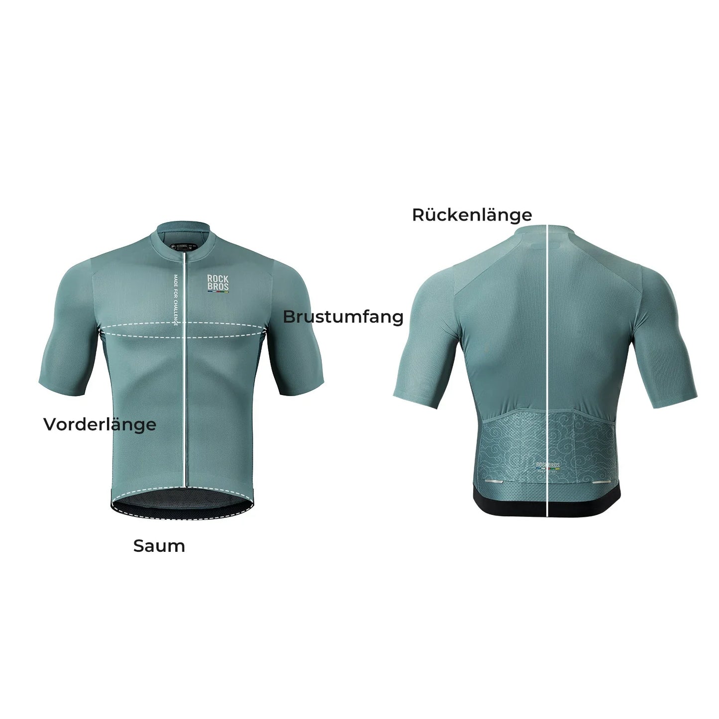 ROAD TO SKY Herren Kurzarm-Radtrikot Jersey für MTB & Rennrad