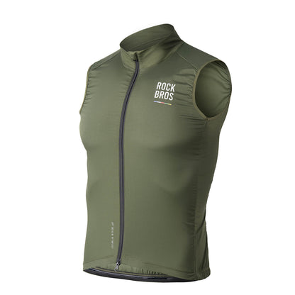 ROAD TO SKY Herren Fahrrad Ärmellos Weste Winddichte Fahrradjacke