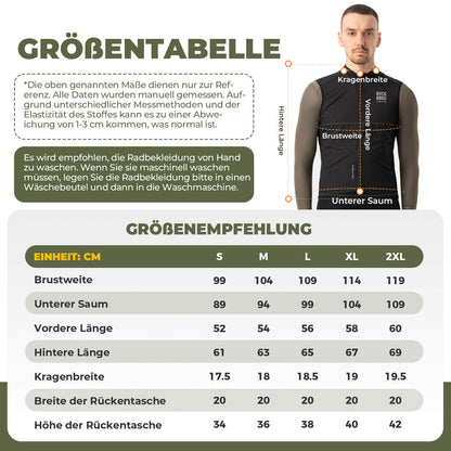 ROAD TO SKY Herren Fahrrad Ärmellos Weste Winddichte Fahrradjacke
