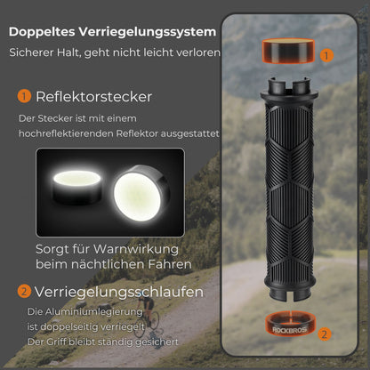 Fahrrad Lenkergriffe Doppelverschluss für 22,2mm Lenke
