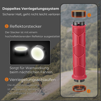Fahrrad Lenkergriffe Doppelverschluss für 22,2mm Lenke