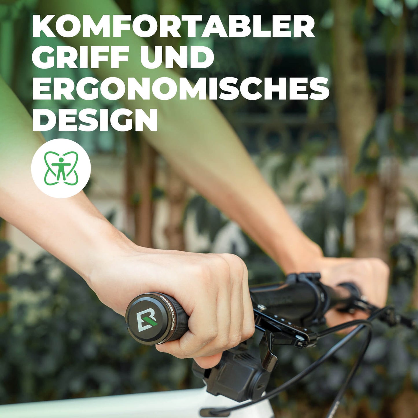 ROCKBROS Fahrradgriffe rutschfest Doppelverschluss 22,2mm