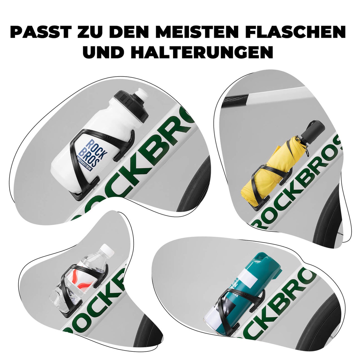 ROCKBROS Flaschenhalter Fahrrad 2er Pack