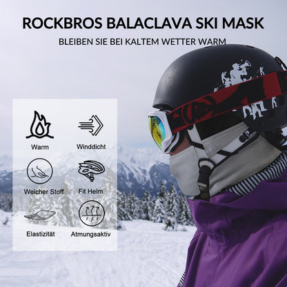 ROCKBROS Sturmhaube 2er Set Herbst Winter Balaclava für Outdoorsports Unisex