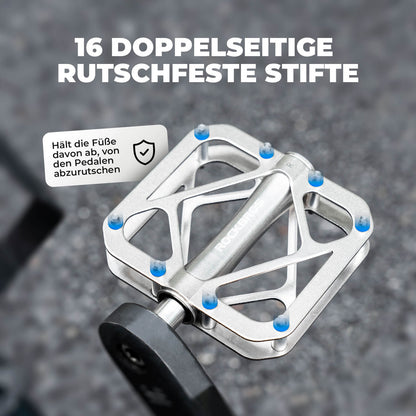ROCKBROS Fahrradpedale aus Titanlegierung 3-Lager MTB-Pedale Plattform 9/16 Zoll