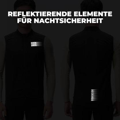 Ärmellose Fahrradweste Fahrradjacke Packbar Atmungsaktiv