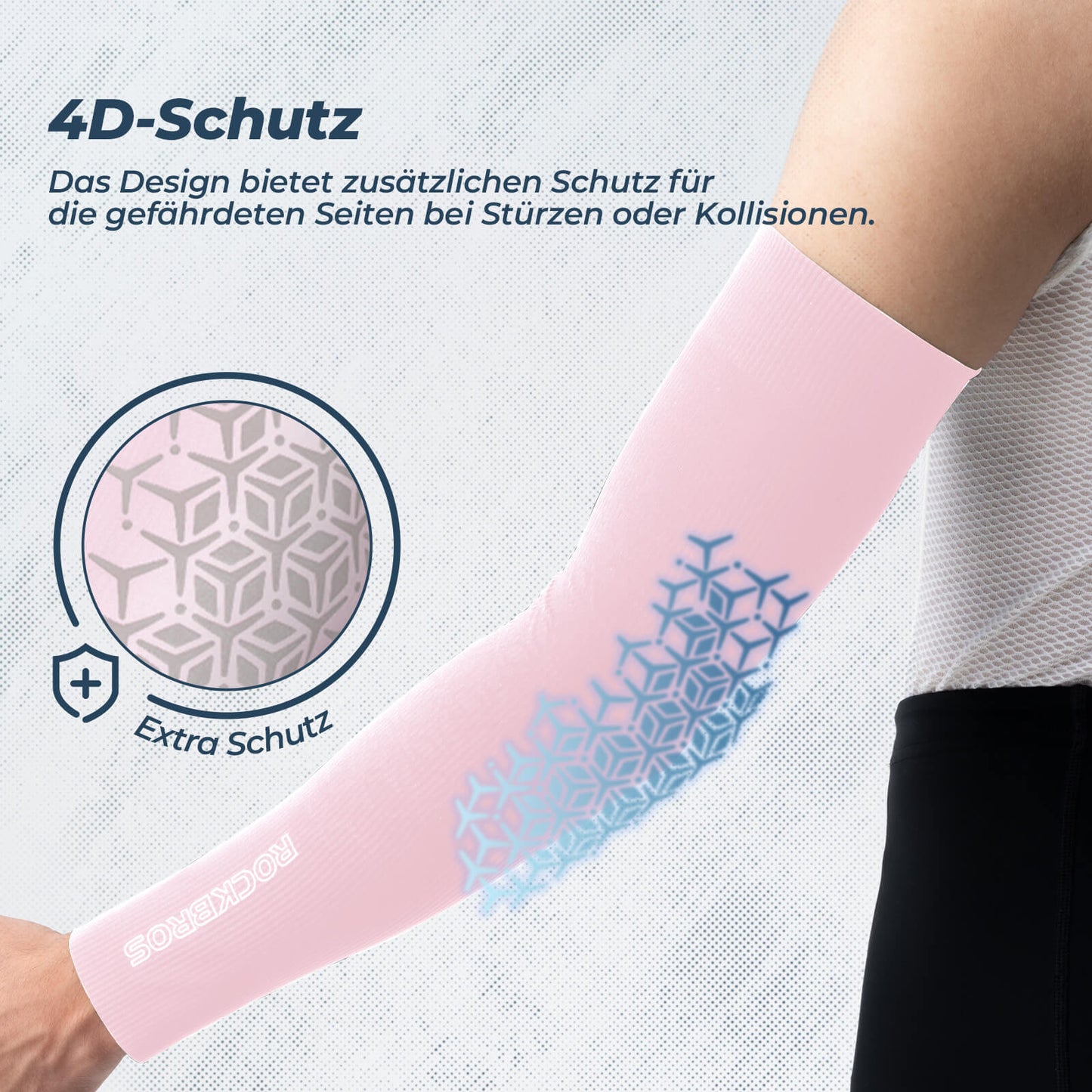 ROCKBROS Armlinge Arm Sleeve Sonnenschutz Kühles Gefühl Schnell Trocknend
