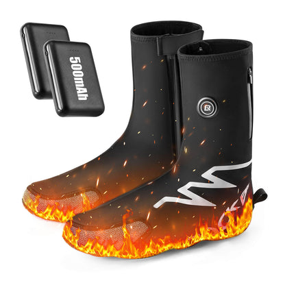 ROCKBROS Beheizte Überschuhe Winter Fahrrad Schuhüberzieher für Damen/Herren