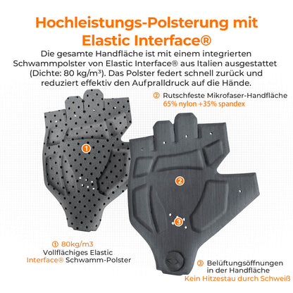 Elastic Interface® Halbfinger Fahrradhandschuhe