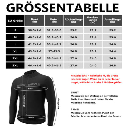 ROCKBROS Fahrrad Jacke Winter Winddichte Fahrradbekleidung Sportlich