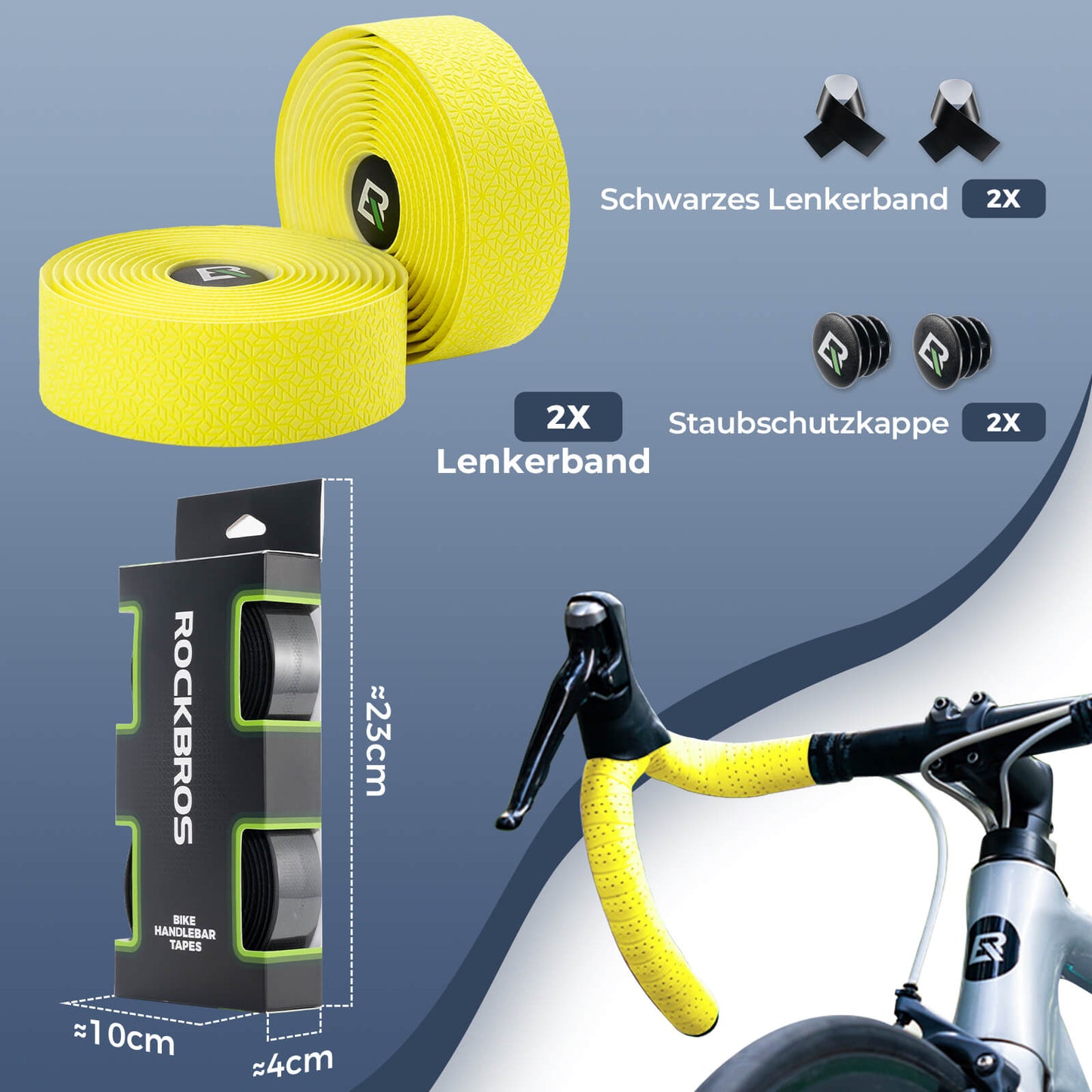 Fahrrad Lenkerband Griffband Lang 220cm für MTB Rennrad Vier Farben