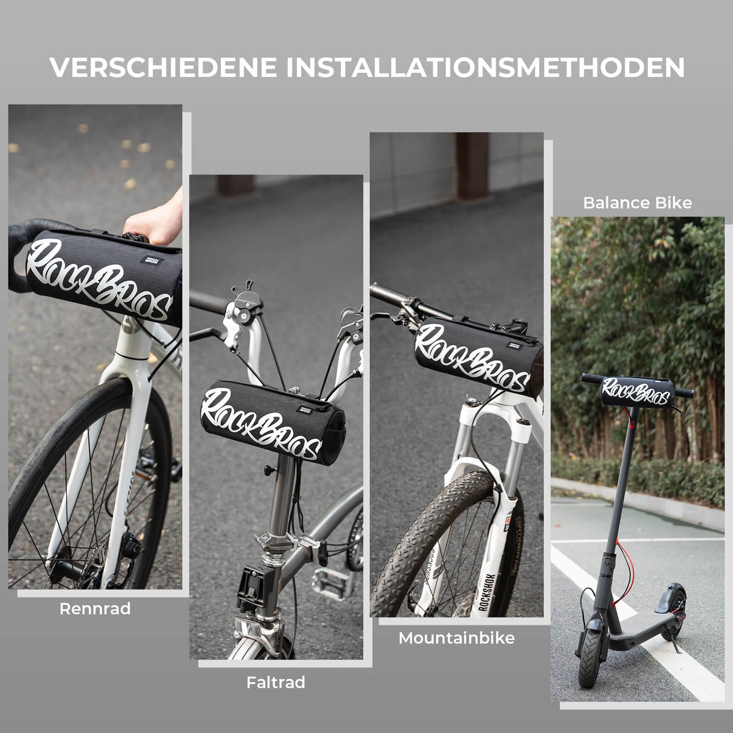 Lenkertasche Klein mit Schultergurt 2L/3,6L - SketchRide Series