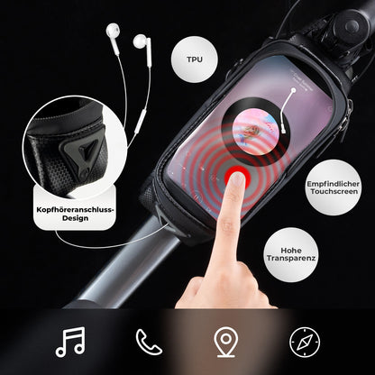 ROCKBROS Fahrradtasche Wasserabweisend Handytasche mit TPU Touchscreen