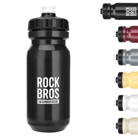 ROCKBROS Fahrrad Trinkflasche 600ml Trinkflasche BPA-Frei Auslaufsichere Flasche
