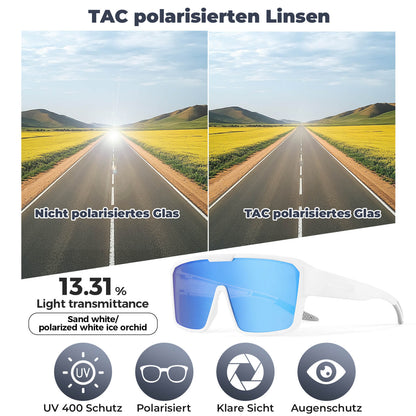 Polarisierte Überbrille für MTB und Rennrad