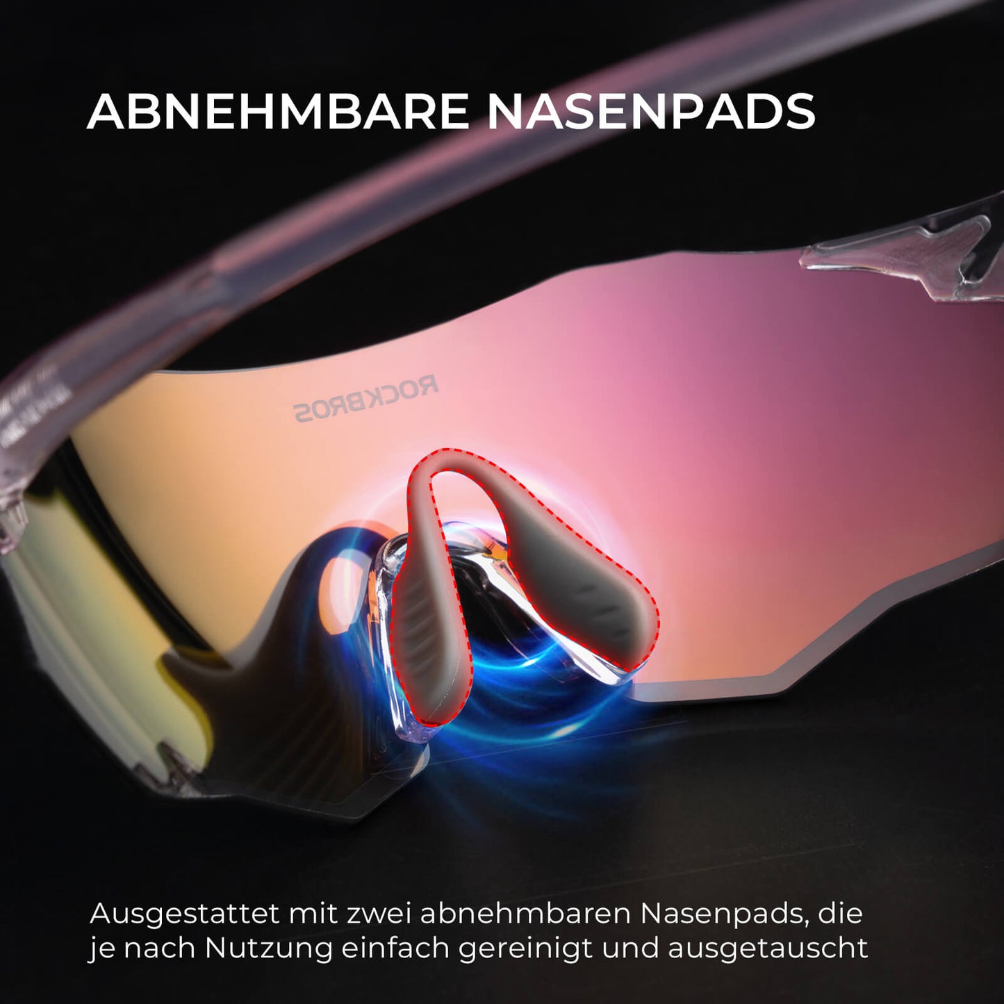 Fahrradbrille Selbsttönend UV400-Schutz Ohne Rahmen -SWIFT
