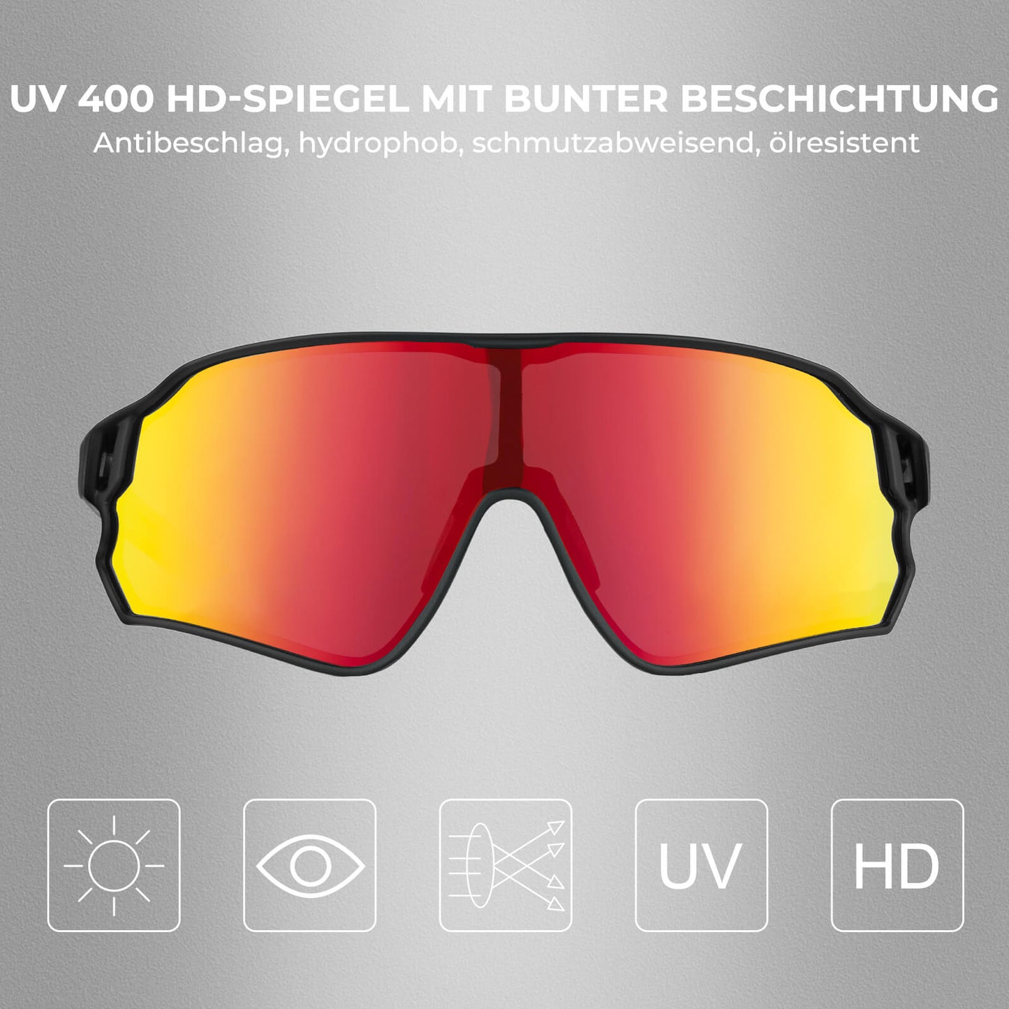 Federleichte Polarisierte Fahrradbrille (UV400)