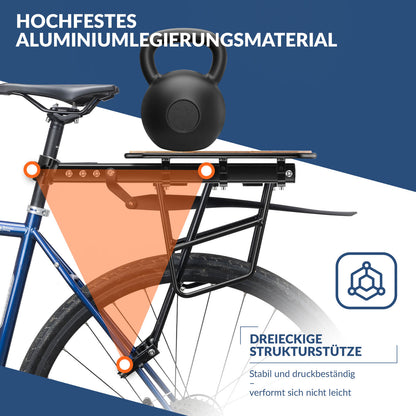 Fahrradgepäckträger mit Schutzblech Montage ohne Bohren 26-29 Zoll