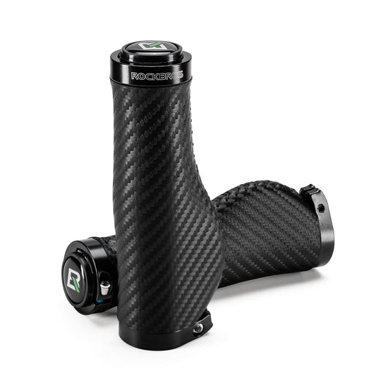 ROCKBROS Fahrradgriffe Kohlenstoffmuster Lenkergriffe Rutschfest 22,2mm
