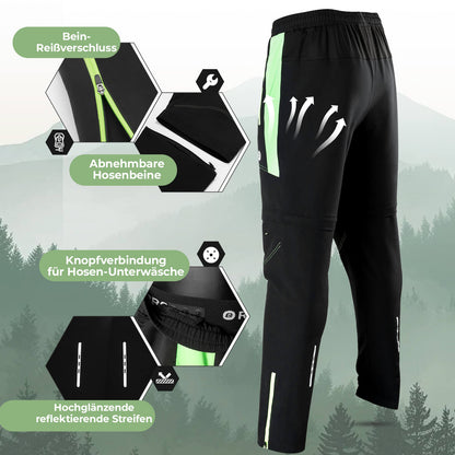 ROCKBROS Fahrradhose Herren Gepolsterte Radhose Atmungsaktiv Abnehmbar
