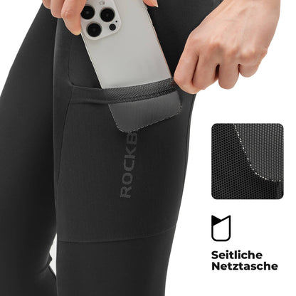 Fahrradhose Lange Radlerhose Gepolstert Atmungsaktiv Damen