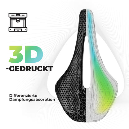 Fahrradsattel 3D-gedruckter Ergonomisch