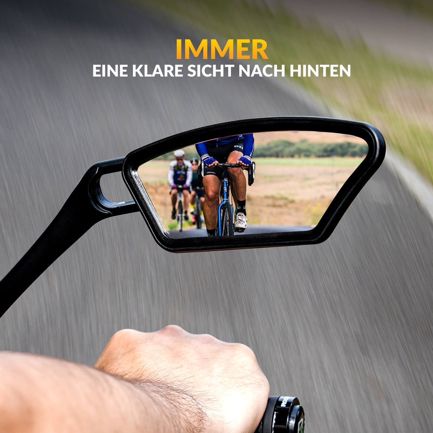 Fahrradspiegel Rückspiegel 360 ° Verstellbarer für Lenker 21-26mm