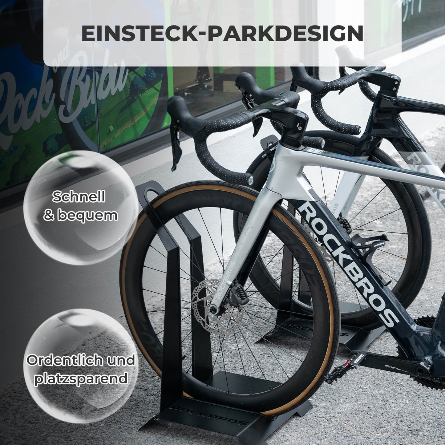 Fahrradständer für 24–27,5 Zoll MTBs und 700C Rennräder