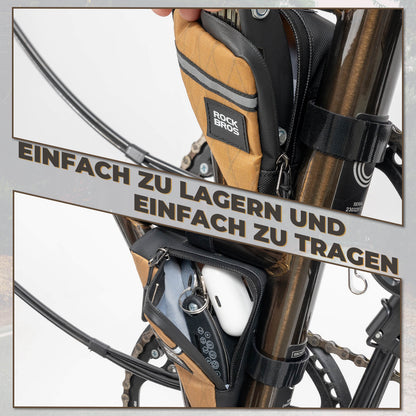 ROCKBROS Fahrradtasche Rahmentasche Dreiecktasche für Brompton 0,25/0,3L