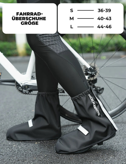 Fahrradüberschuhe Reflektierend Wasserdicht mit Klettverschluss