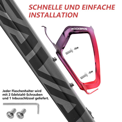 ROCKBROS Flaschenhalter Fahrrad Getränkehalter Leichtgewicht 30g