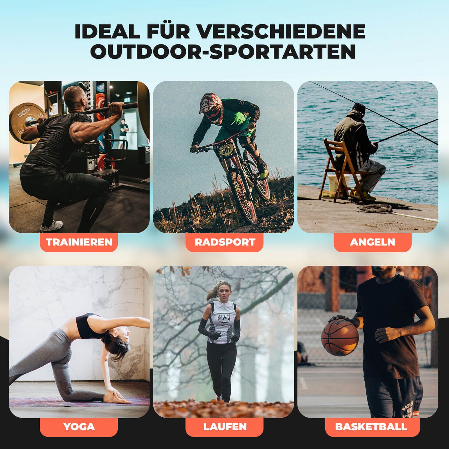 ROCKBROS Herren Fahrradhose Lang Gepolstert Elastisch Atmungsaktiv