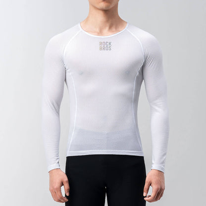 ROCKBROS Herren Langarm-Radtrikot Funktionsshirt Fahrrad Jersey Schnell Trocknen