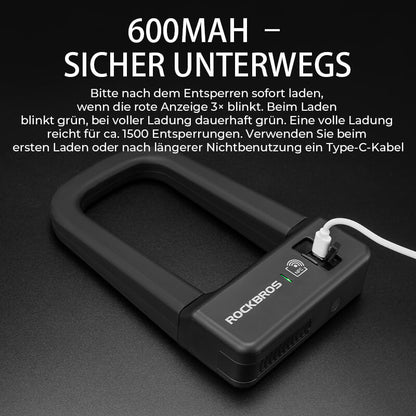 Intelligentes NFC Fahrradschloss Wasserdicht