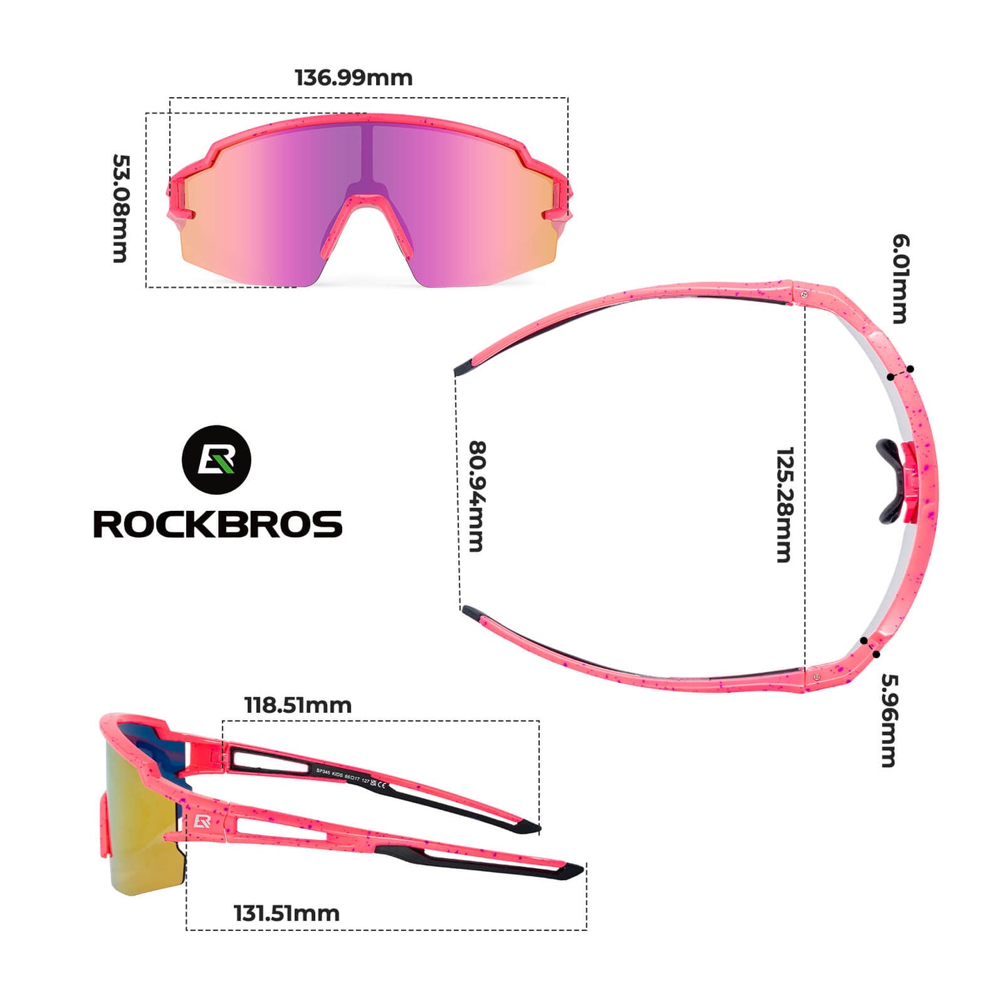 Polarisierte Sport- und Fahrradbrille für Kinder