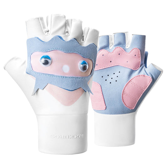 Kinder Halbfinger Fingerlose Fahrradhandschuhe